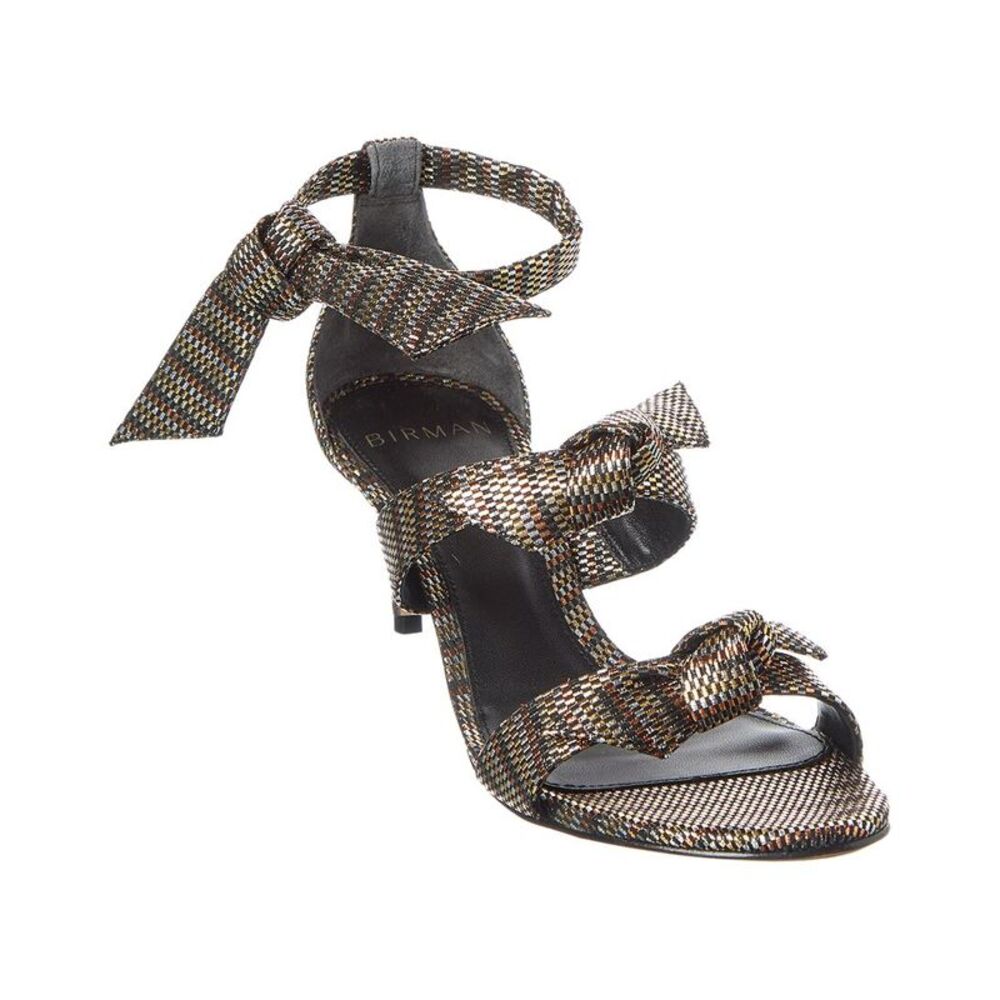 Alexandre Birman Lolita 60 Leather Sandal, Gold
